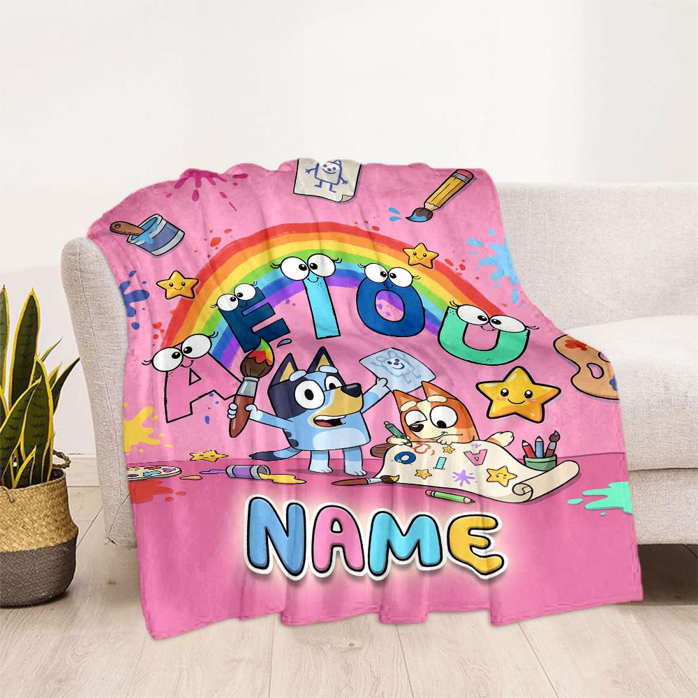Friends Garden Customize Text Blanket Gift Customizable Blanket Soft & Cozy Suitable for Nap Livingroom Bed Home Decor Four Seasons Universal