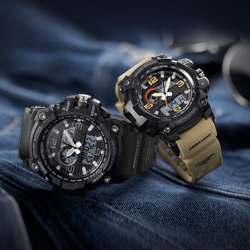 Мужские электронные наручные часы с календарём