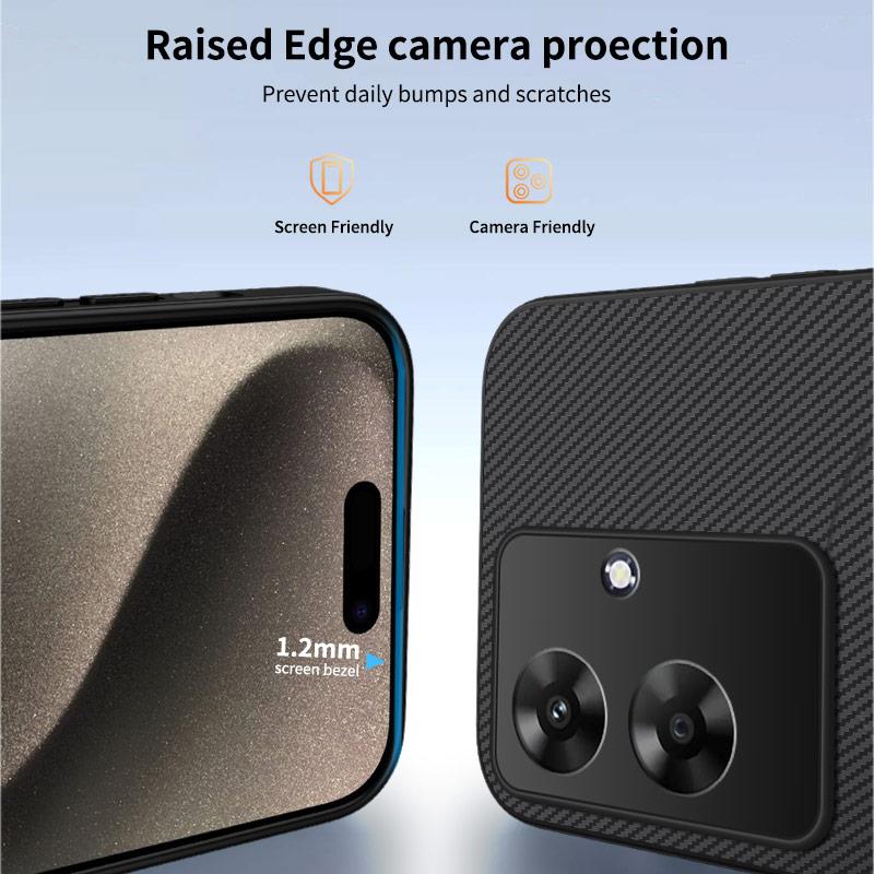 Новый изысканный чехол из углеродного волокна для Realme Note 60 60X 70T, силиконовый бампер, противоударный чехол для Realme Note 70T 4G NOTE 60X