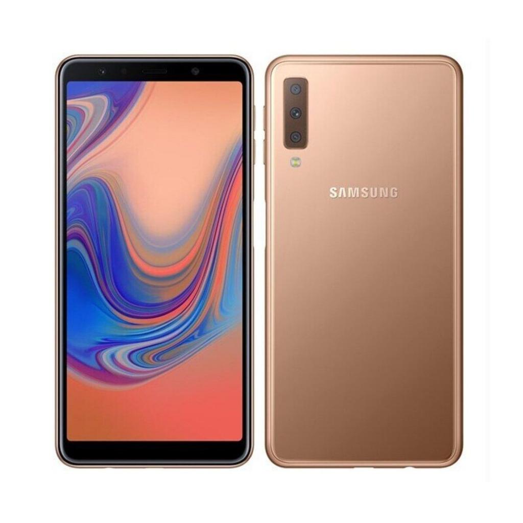 Восстановленный Samsung Galaxy A7 (2018) A750F Разблокированный 24 МП 6,0'' 64 ГБ ПЗУ Две SIM-карты Оригинальный разблокированный смартфон