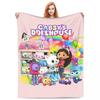 Милые одеяла для кукольного домика G-Gabbys Girl из флиса Весенне-осеннее Волшебный дом Дышащее Мягкое Одеяло-плед для Кровати Дивана Коврик Кусок