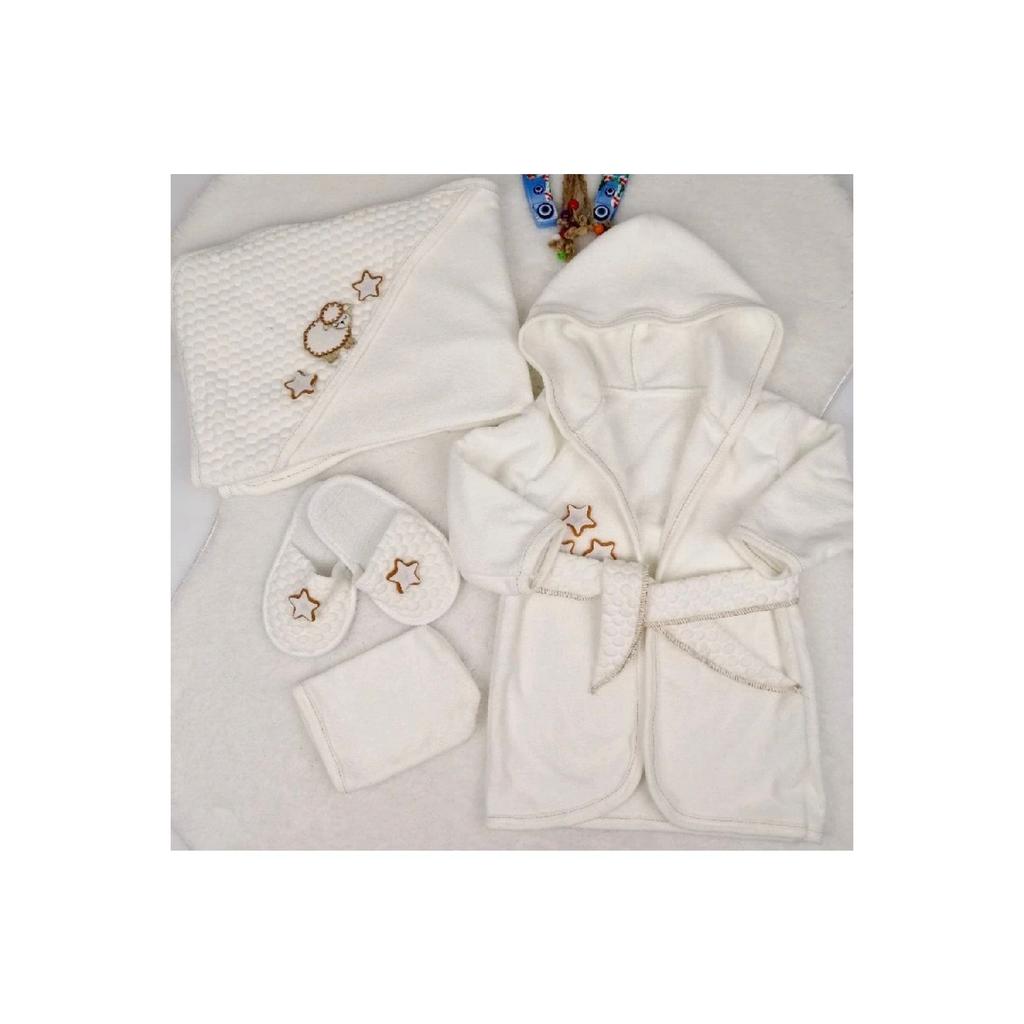 Стеганый банный халат из 4 предметов Star Lamb