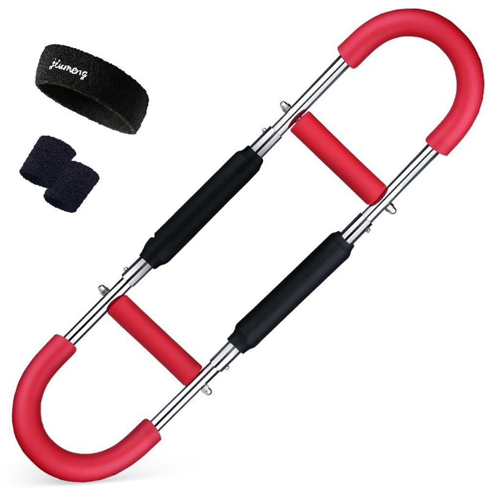 Twister Arm Trainer Adjustable Chest Workout Equipment Detachable U-Shaped Arm Trainer with Hairband Portable Power Twister Bar