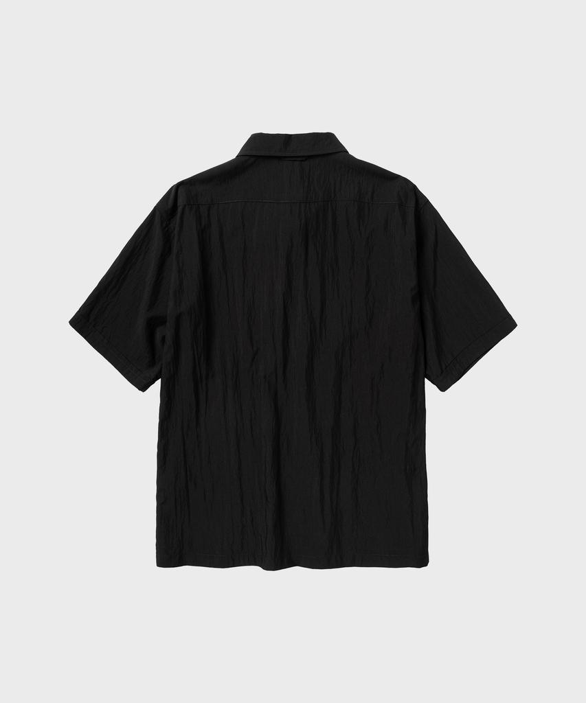 NONBLANK Натуральная мятая рубашка Guayabera Hs_Черный