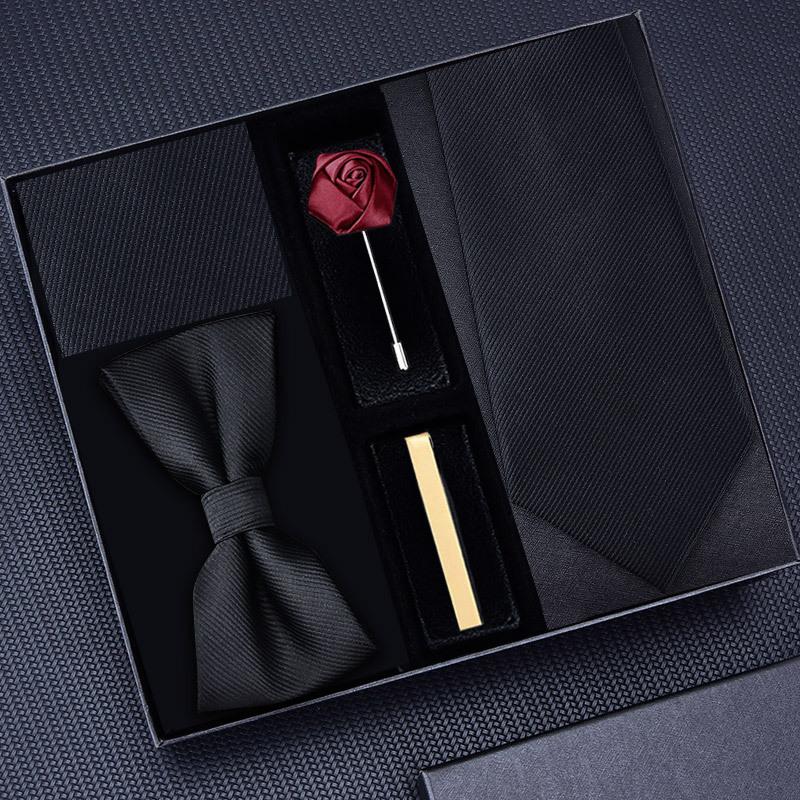 Meier Men's wedding tie five-piece set - business formal bow tie