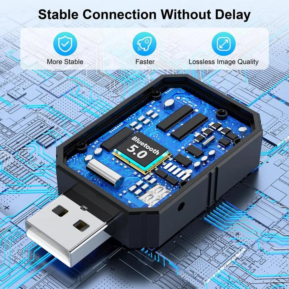 2 In 1 NEW Wireless CarPlay Android Auto Adapter USB Dongle Smart Mini Box Bluetooth Wifi Plug And Play for OEM Car Stereo