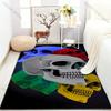 Personalized Multi-colored Skull Pattern Carpet for Bedroom Living Room Bedside Sofa Floor Mat Modern Home Decor Area Rug