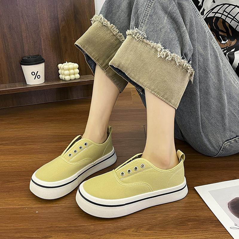 Женские парусиновые прогулочные туфли, белые женские туфли, удобные и элегантные, предложение, повседневные кроссовки Y2k Traine