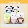 Shaped Plush Animal Keychain Soft Teacup Design Durable Stuffed Toy Gift For
