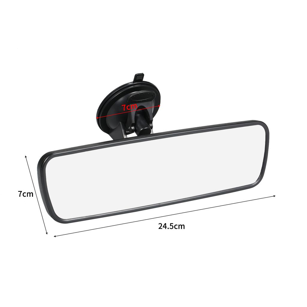 Rear View Mirror Suction Cup Rearview Mirror Wide Angle Rear View Mirror for Cars Vehicles SUVs