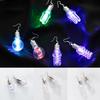 Colorful Dangle Light Bulb Long Earrings Dance Club Women Jewelry