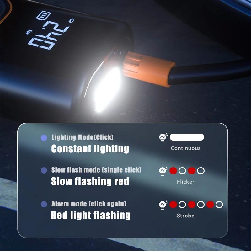 4000 мАч Мини Воздушный Насос с Цифровым Светодиодным Экраном Портативный Воздушный Компрессор Цифровой Дисплей Внешний Аккумулятор для Зарядки Автомобиля Мотоцикла