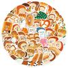 60 Cartoon Bread Thief Graffiti Stickers Decorative Ipad Suitcase Notebook Diy Waterproof