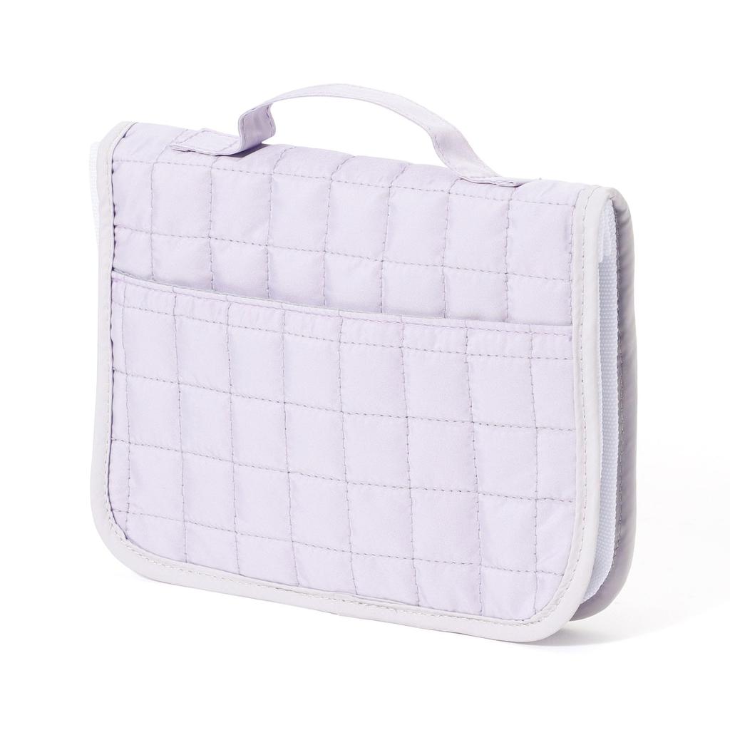 Francfranc Поп Стежок Стеганый Подвесной Светильник Дорожная Косметичка Подвесной Чехол, Средний, Фиолетовый, Водоотталкивающий, Чехол, Чехол,