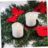 6/12pcs Metal Cone Candle Holders, Advent Calendar Candle Holders, Christmas Wreath Candle Holders, Durable Metal Material