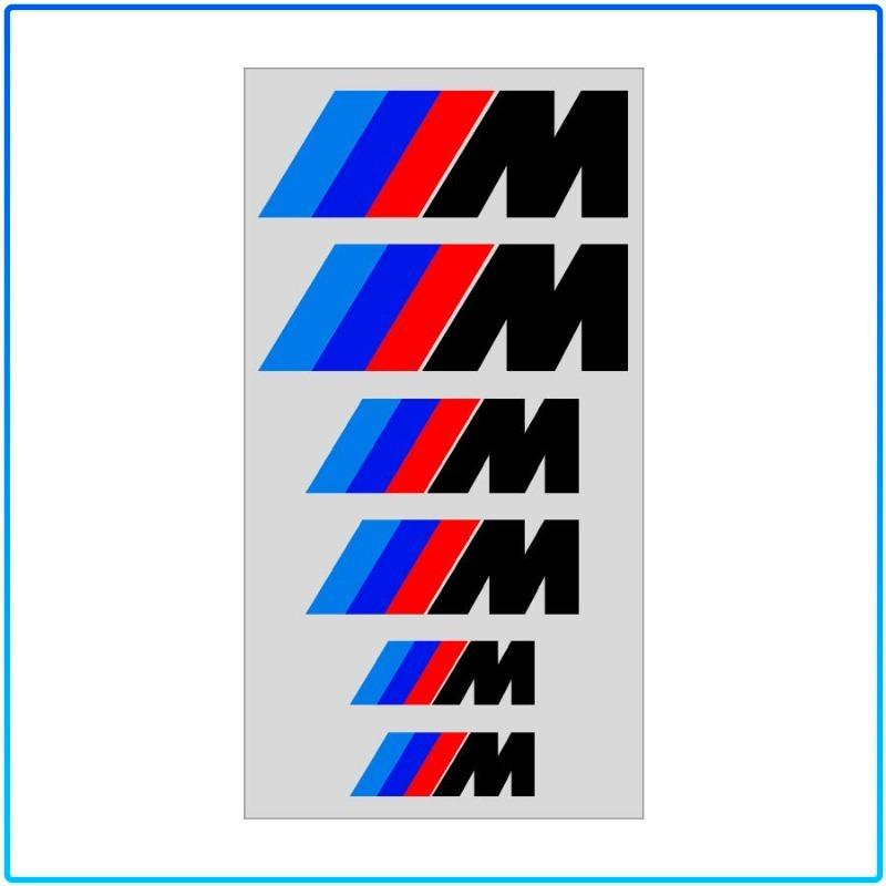 Наклейка на суппорт M-Badge, термостойкая, для модификации тормозов, 3D-наклейка для BMW Серии 1 2 3 4 5 6 7, X1 X3 X4 X5 X6