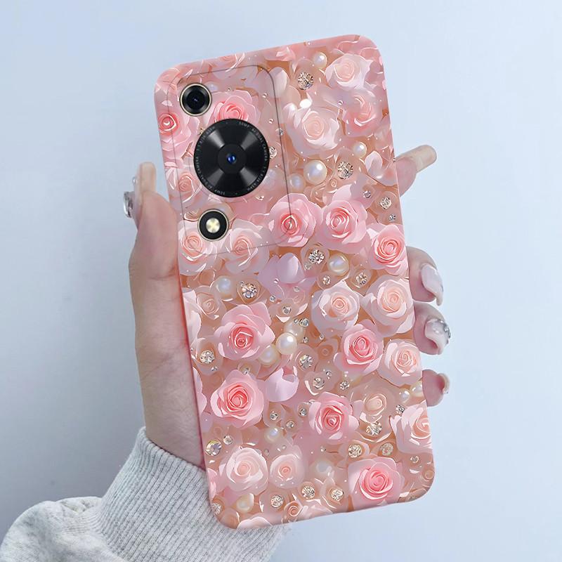 Case For Huawei Nova Y72 Butterfly Floral Girl Design Soft TPU Silicone Back Cover For Huawei Nova Y 72 MGA-LX3 Enjoy 70 Fundas