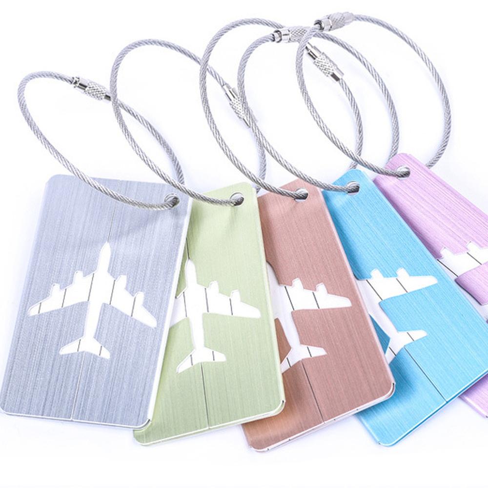 Aluminium Alloy Luggage Tags Baggage Name Tags Suitcase Address Label Holder Travel Accessories Dropshipping