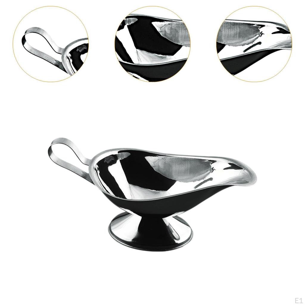 Соусник из нержавеющей стали на 10 унций для подливки и заправок с ручкой