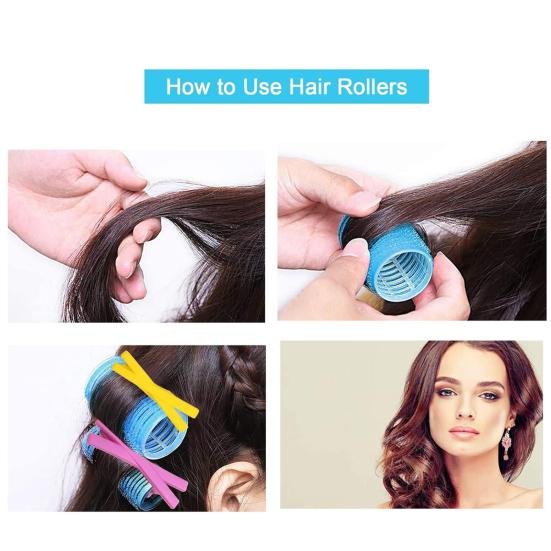 36 шт./компл. самозажимные бигуди для волос с зажимом в виде утиного клюва, складная щетка, 3 размера, без нагрева, короткие, средние, длинные, женские инструменты для укладки волос