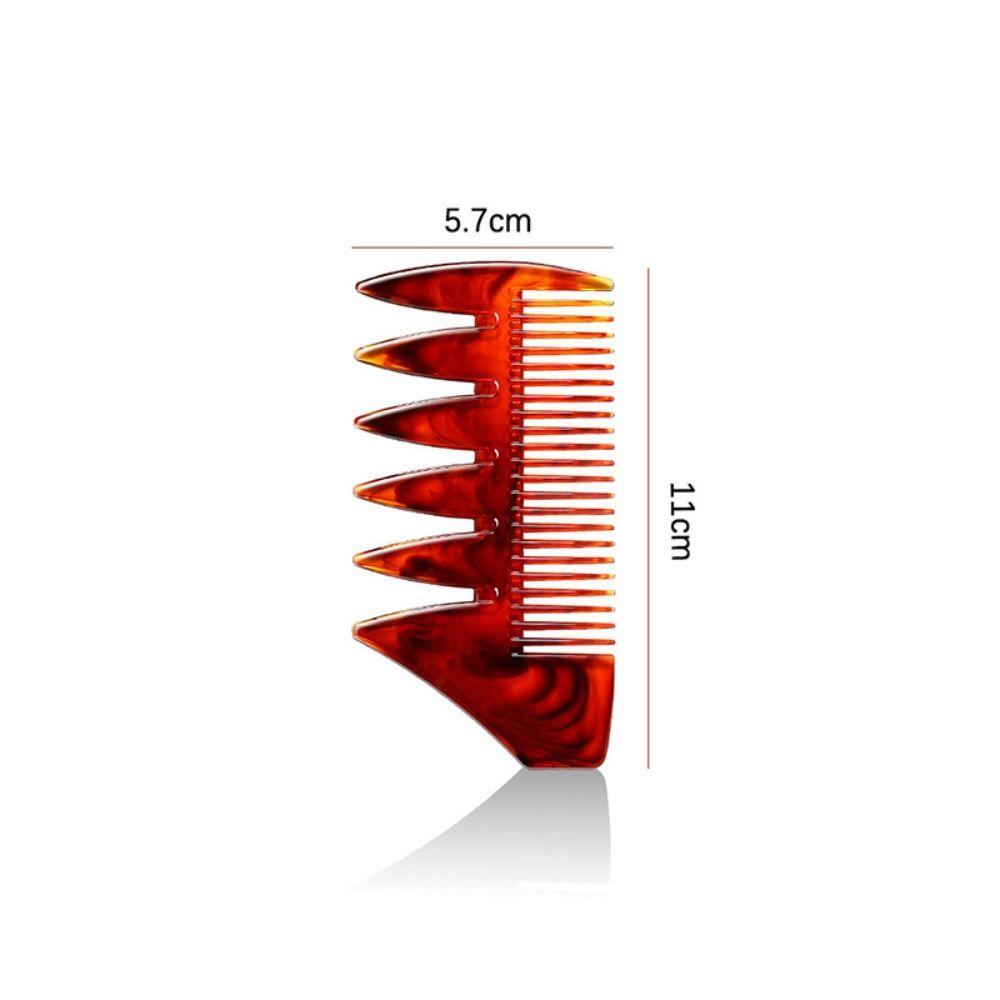 Flat Double-Sided Flat Comb Wide Toothed Hair Oil Head Comb Vintage Wide Tooth Comb