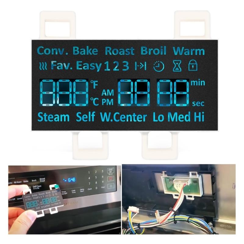 Replacement LED Panel DE07-00129A LED Screen Plastic Texture Suitable for Select Oven/Stove Models Easy Installation