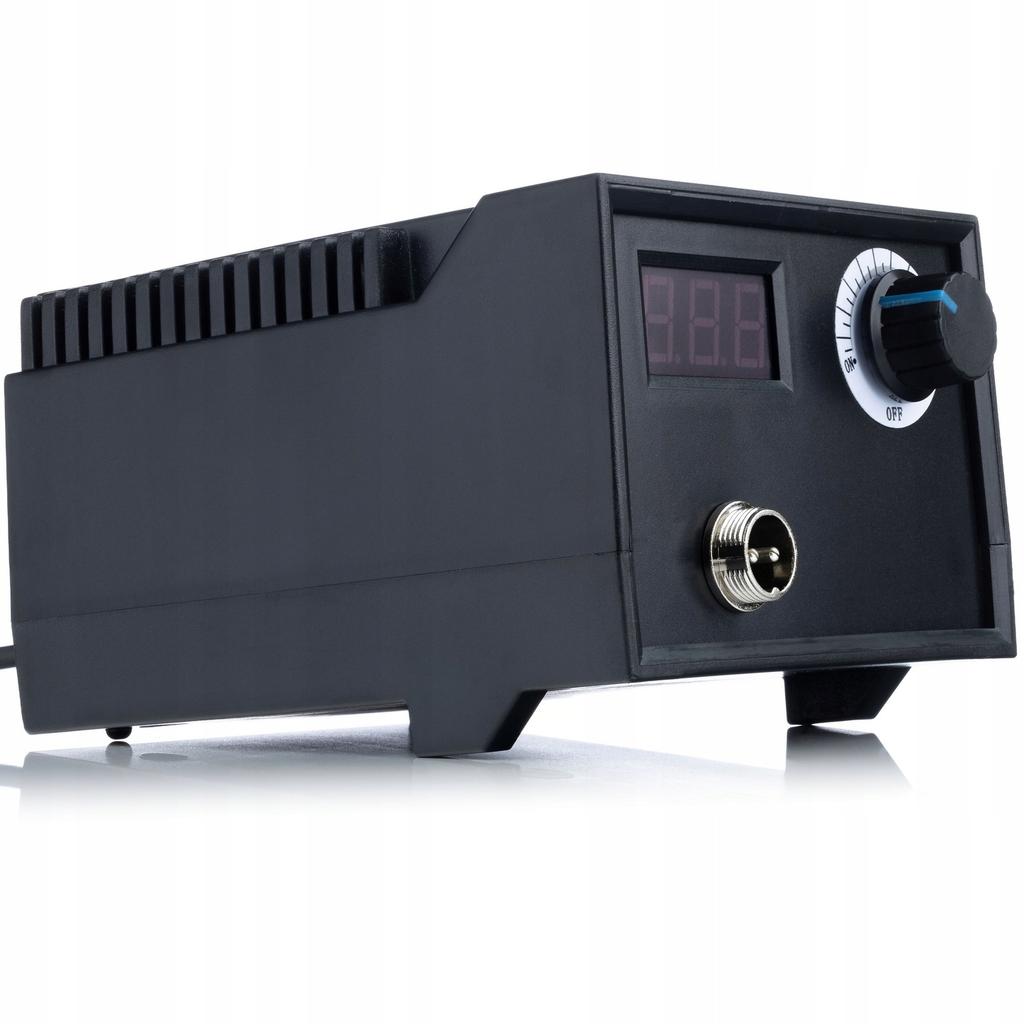 Rosfix 60W pyrography station / wood burner with display Rosfix Black Fenix RBB60W + Sponge for soldering tips 50x35mm 1 pc.