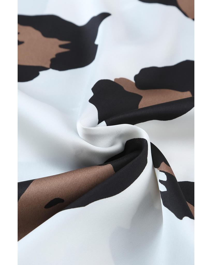 Azura Exchange Блузка с короткими рукавами и леопардовым принтом