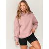Women's Fashion Casual Solid Color Print Long Sleeve Hooded Hoodies & Sweatshirts
