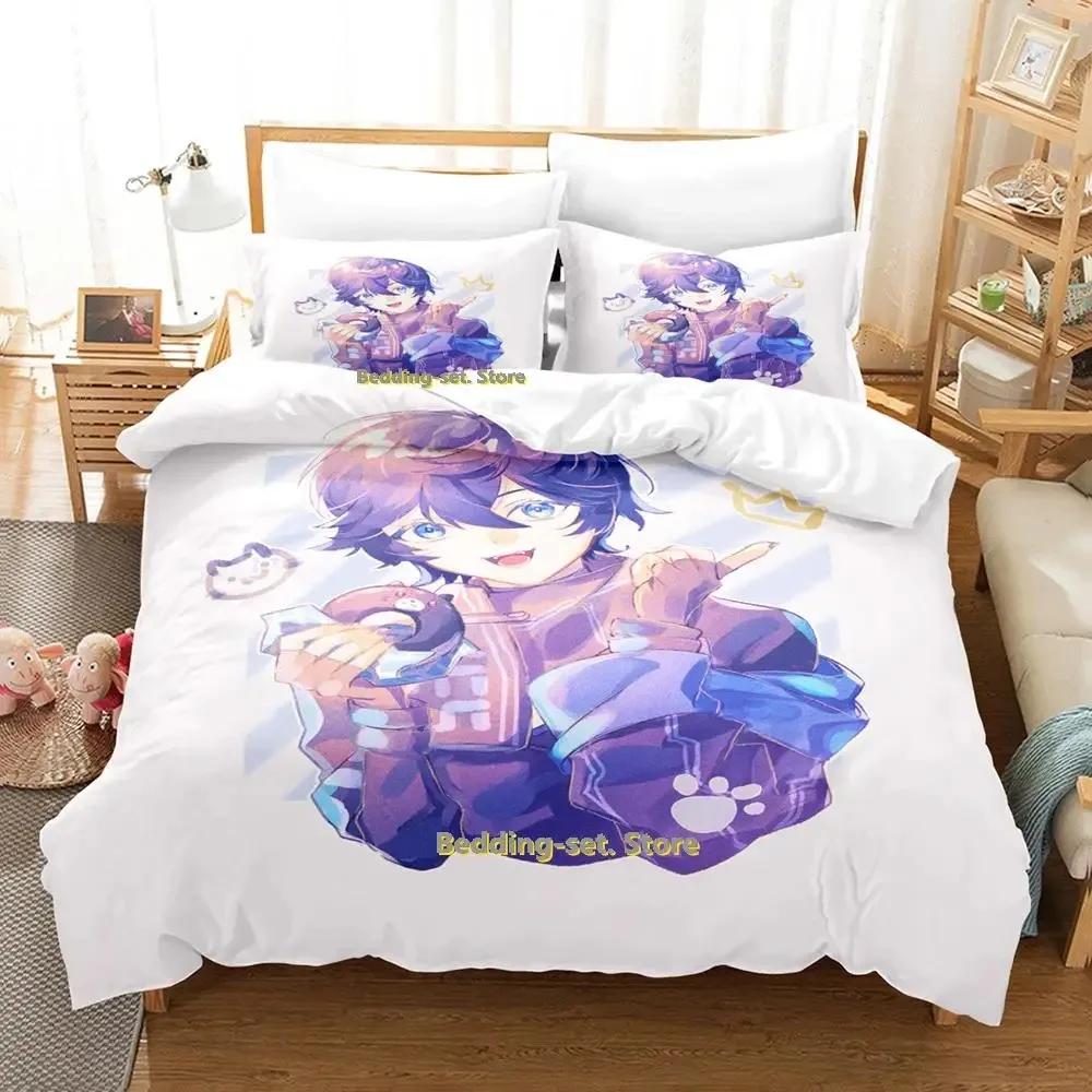 New Vtuber Axia Krone Bedding Set Single Twin Full Queen King Size Bed Set Adult Kid Bedroom Duvetcover Sets Anime Bed