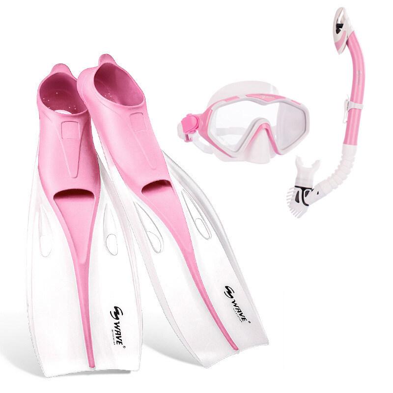 OLIKEI 3 шт./компл., профессиональные ласты для подводного плавания, маска для дайвинга для взрослых, полностью сухая трубка для дайвинга, длинные ласты, оборудование для подводного дайвинга