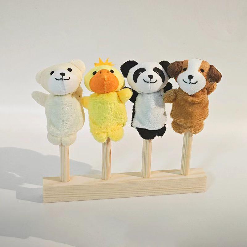 Подставка для пальчиковых кукол в виде животных для языковых зон детского сада и кукольного домика