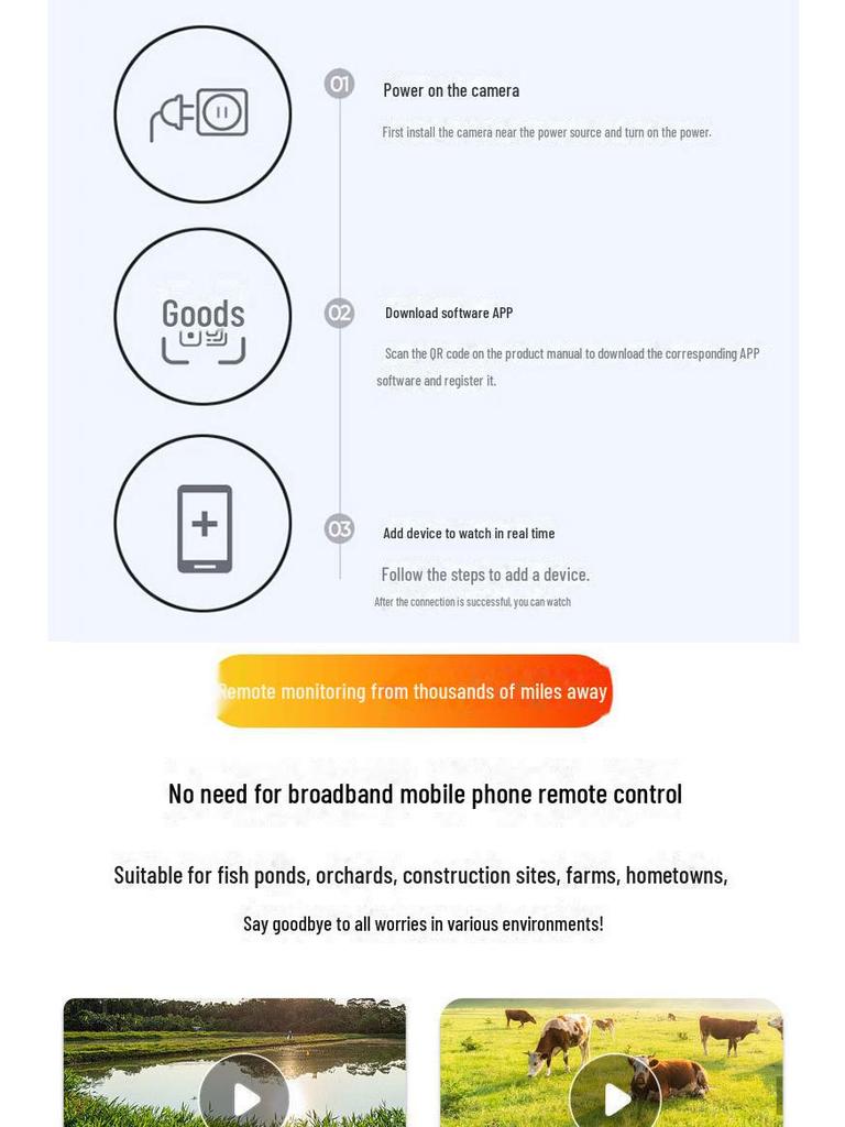V380 T4 4G Wireless Solar Camera - Outdoor Waterproof HD Night Vision