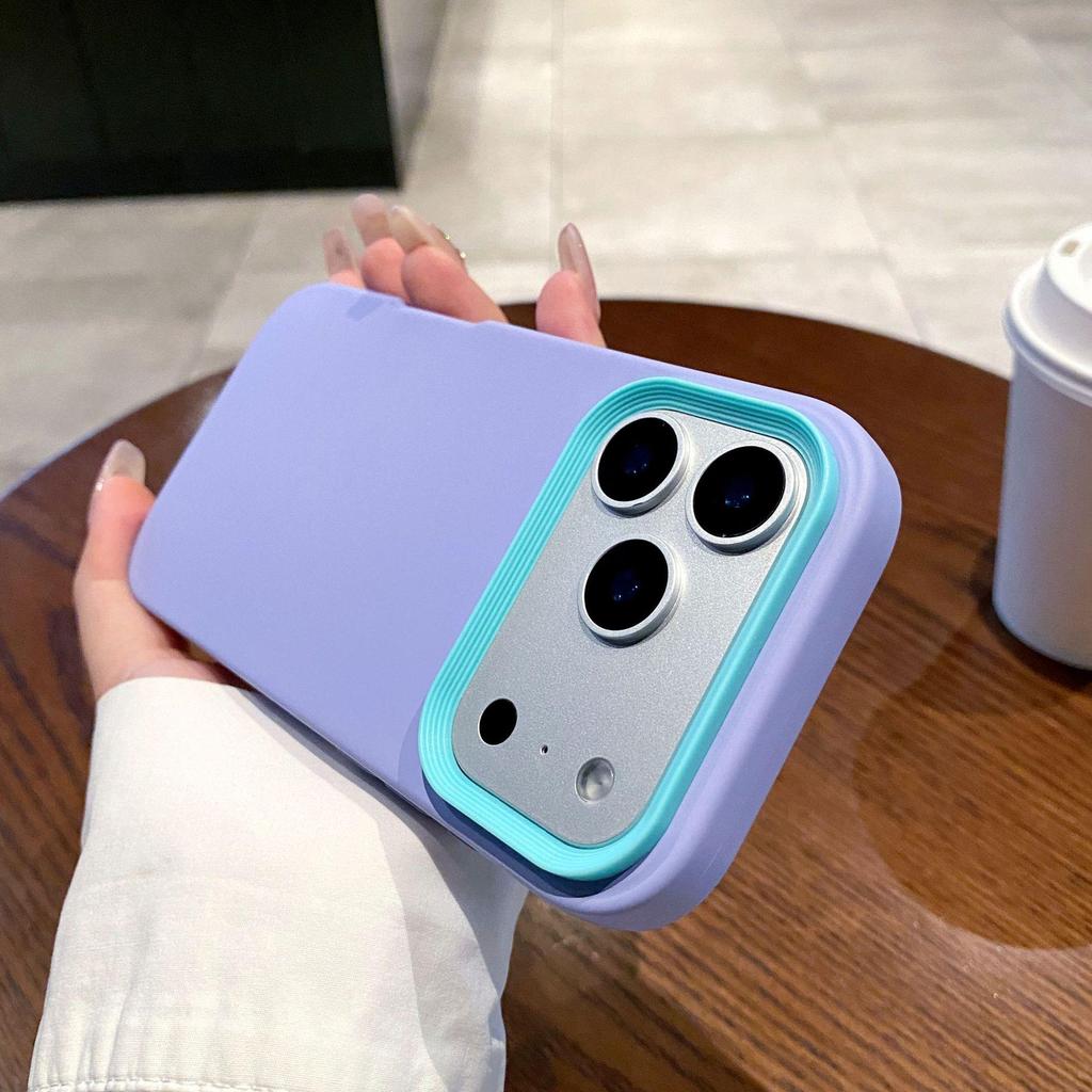 Чехол-бампер 3-в-1 из жидкого силикона, защищенный от падений, для iPhone 17 Pro Max, с ощущением кожи, для моделей 14/15/16 Pro.
