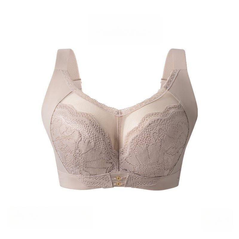 Бюстгальтер полной чашки Женский Тонкий Бюстгальтер Большого Размера Регулируемый Поддерживающий Бюстгальтер Мягкий Бюстгальтер на Косточках