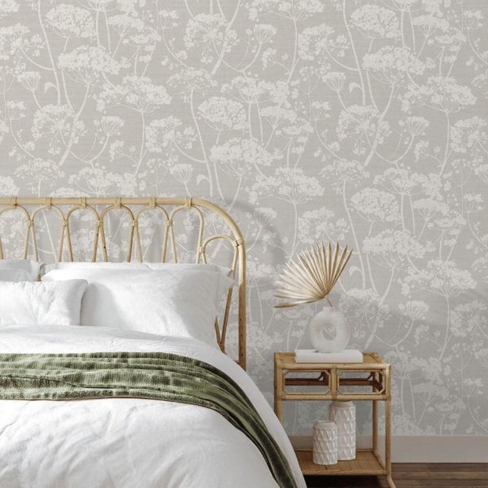 Grandeco Cow Parsley Textured Wallpaper