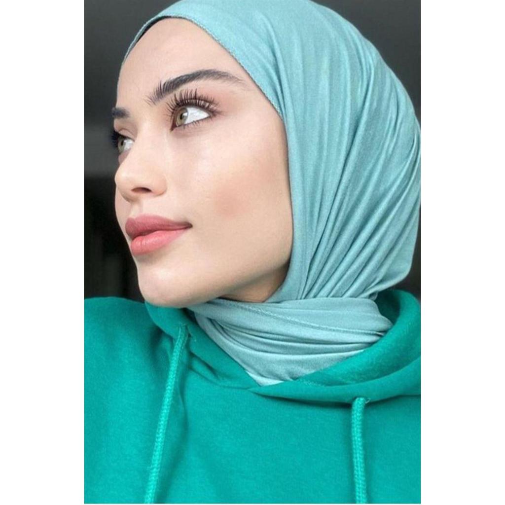 Premium Jersey Hijab Sea Blue