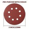 125 мм наждачная бумага зернистостью 80-3000 полировальный инструмент шлифовальная подложка для орбитальной шлифовальной машины