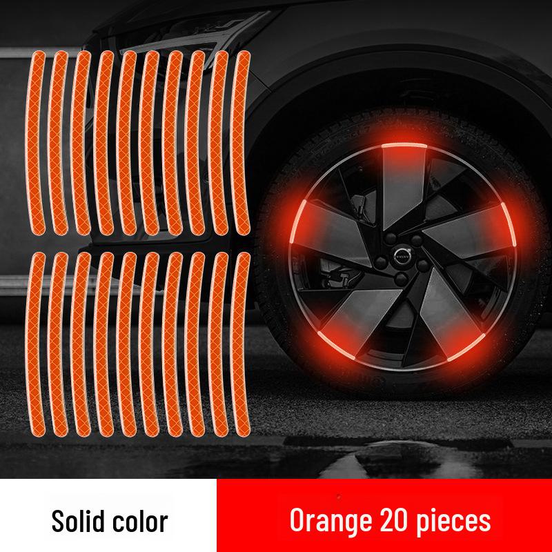 Reflective Tire Strips for Cars & Motorcycles - Decorative Wheel Stickers