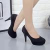 New Shallow Patent Leather Nightclub Super High Heels Stiletto Women's Shoes Single Shoes