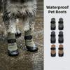 4PCS Wear Resistant Waterproof Dog Socks Shoes Dirt-Resistant Dog Foot Covers  Outdoor