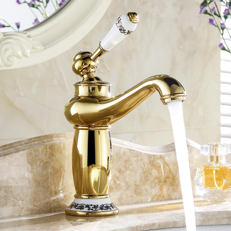 Basin Faucets Chrome Bathroom Faucet Ceramic Base Single Hole Brass Basin Sink Faucet Single Handle Water Mixer Taps Crane M-16