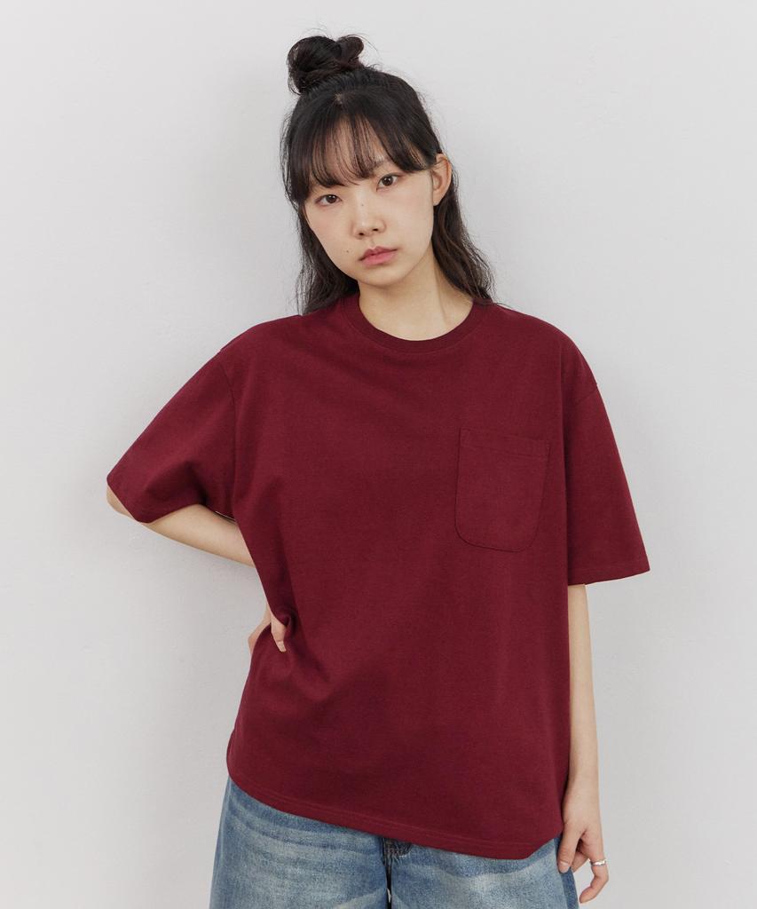 URBANSTOFF Укороченная футболка-короб (Бордовый)