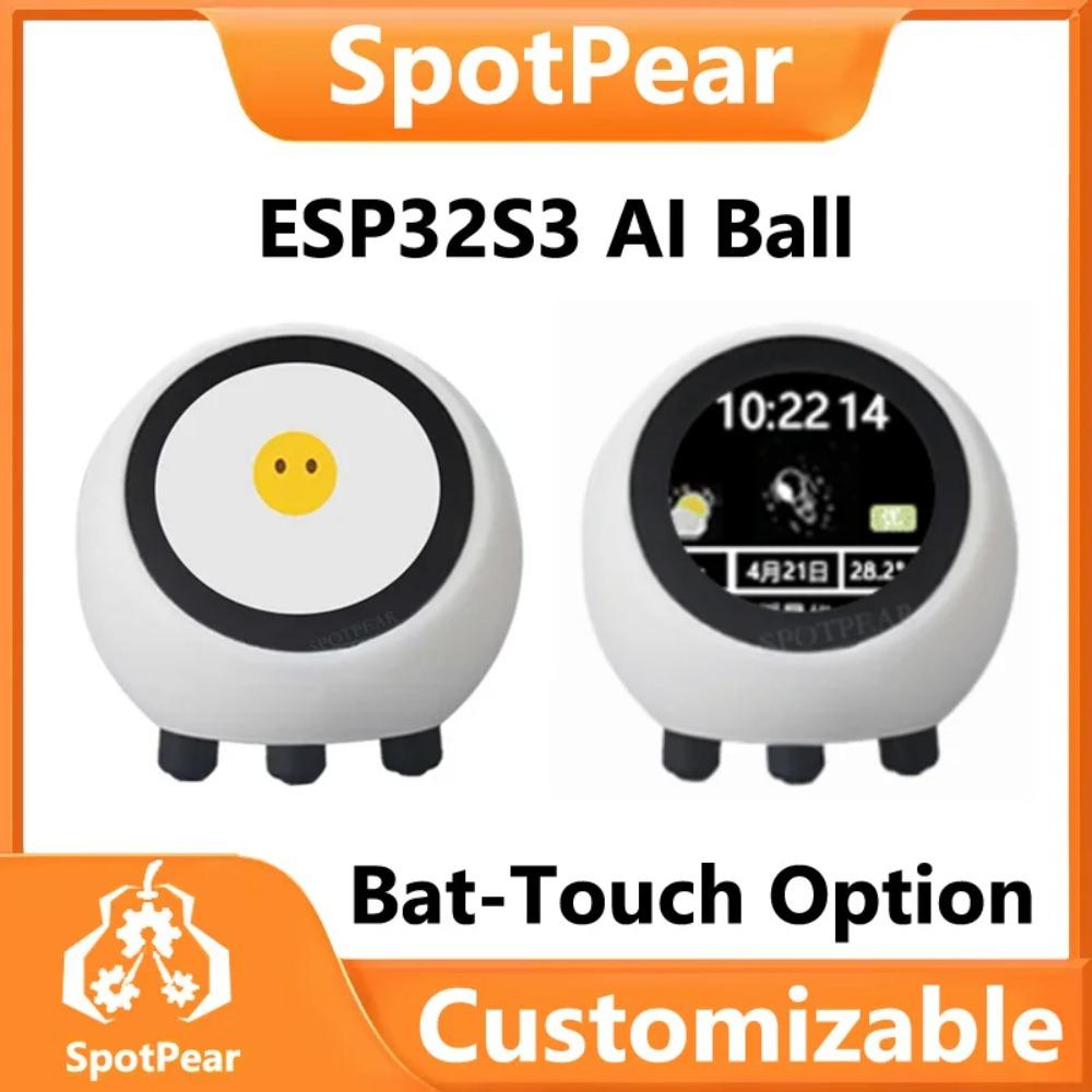 Робот-чат-бот с ИИ DeepSeek, ESP32-S3, 1,28-дюймовый ЖК-дисплей, N16R8, Электронный ГЛАЗ, Часы, Настольный, ESPHome, Помощник, Для XiaoZhi