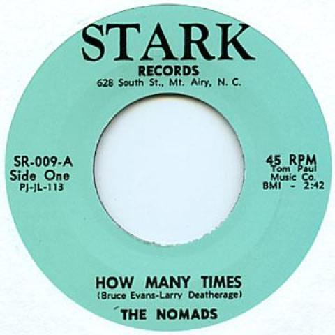 7-дюймовая пластинка NOMADS - How Many Times / Not For Me SR009 Stark UK 2012 UK Rock Б/у