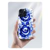 Blue white Porcelain Pattern Clear Phone Case For Iphone 17 Air 16 Pro Max 15 Pro 14 Plus 17E 16E 11 13 12 Mini Cover Cases Fund