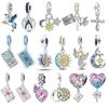 925 Sterling Silver Hope And Peace Card Sun Angel Beads Fit Charm Beads Necklace Diy Female Jewelry