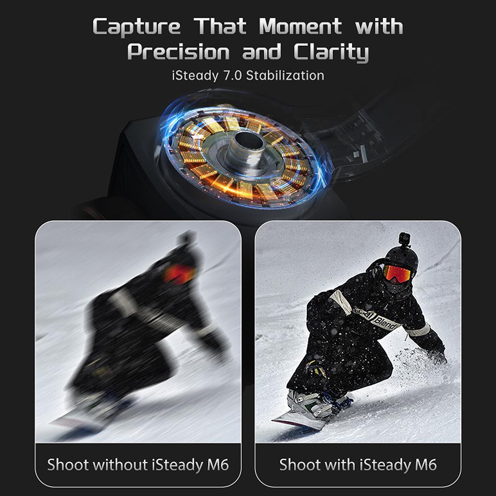 Hohem iSteady M6 3-осевой стабилизатор для смартфона, антивибрационный стабилизатор для телефона, подвес для видеоблога, вращающийся на 360 градусов
