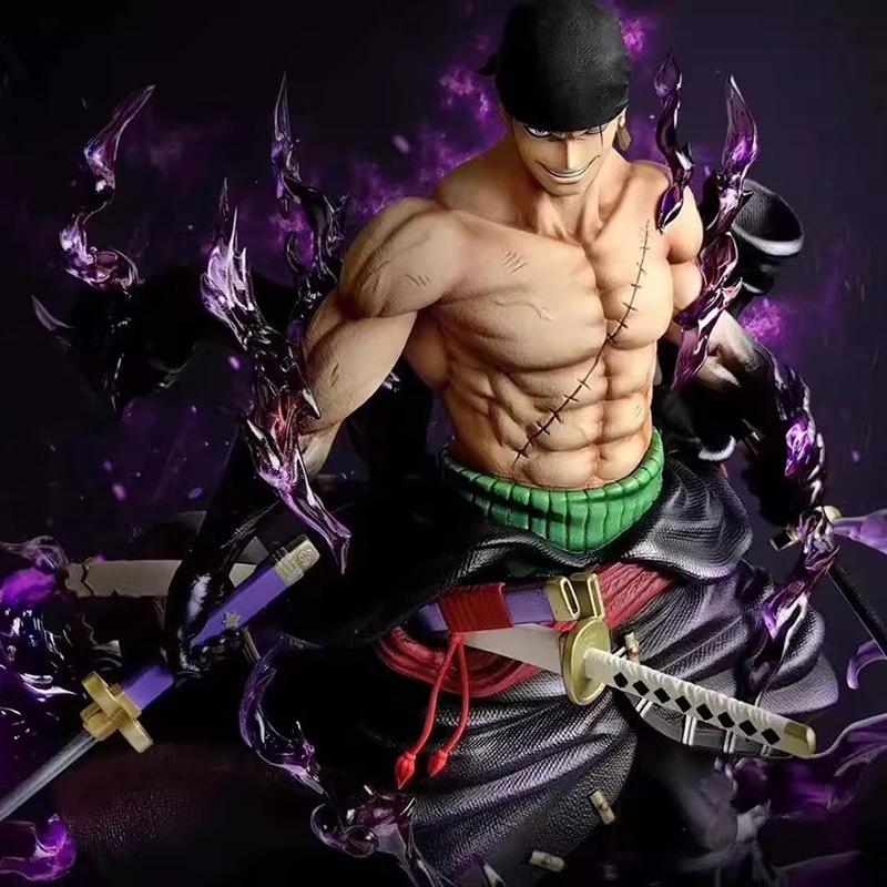 В наличии 25 см Аниме One Piece Фигурки Зоро Небесная живопись Ророноа Зоро Фигурки на шарнирах ПВХ Коллекционная модель Игрушки Подарки на день рождения