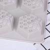 1 шт. 6-гнездная силиконовая форма для мыла в виде пчелиного улья, декоративная форма ручной работы из смолы